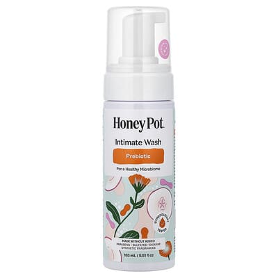 Средство для интимной гигиены The Honey Pot Company Intimate Wash, Prebiotic, 5.51 fl oz (163 ml)
