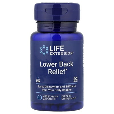 Life Extension Lower Back Relief, 60 вегетарианских капсул