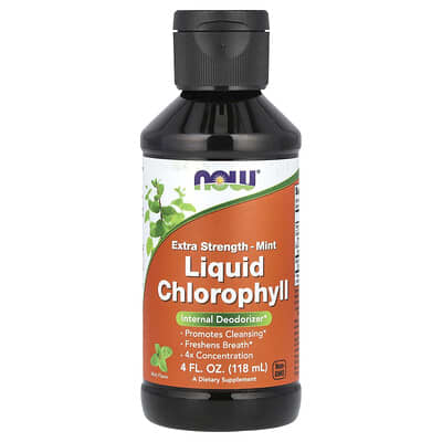 Жидкий хлорофилл, мята, 4 fl oz (118 ml)