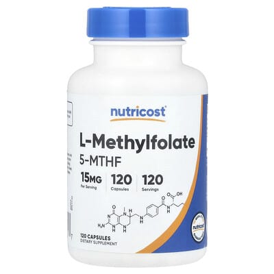 Nutricost L-Methylfolate 15 mg 120 капсул