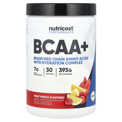 Performance, BCAA+, фруктовый пунш, 14 oz (393 g)