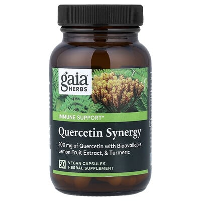 Gaia Herbs Quercetin Synergy, 50 веганских капсул