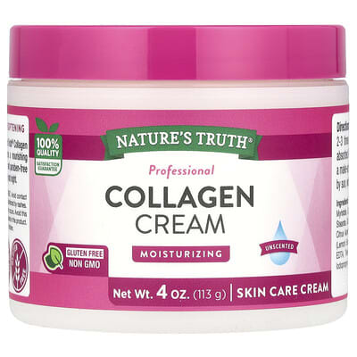Professional  Collagen Cream, Unscented, 4 oz (113 g)