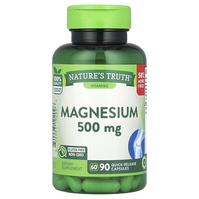 Concentrated Magnesium, 500 mg, 90 Quick Release Capsules