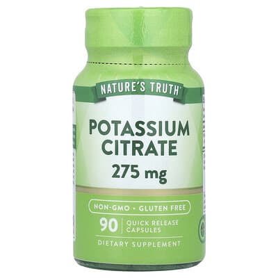 Potassium Citrate , 275 mg, 90 Quick Release Capsules