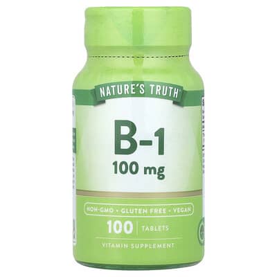 Витамин B-1, 100 mg, 100 таблеток