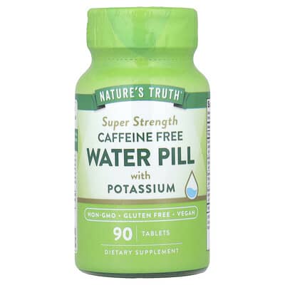 Мочегонное средство Nature's Truth Water Pill With Potassium, Caffeine Free, 90 Tablets