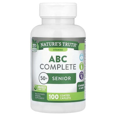 ABC Complete Multivitamin, 50+ Senior, 100 Coated Caplets