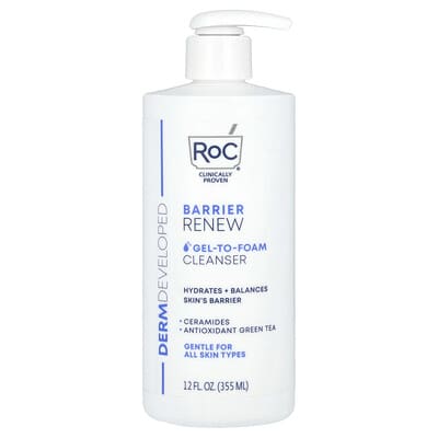 Barrier Renew, Gel-To-Foam Cleanser, 12 fl oz (355 ml)