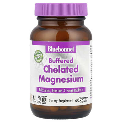 Buffered Chelated Magnesium, 60 Vegetable Capsules (200 mg per Capsule)
