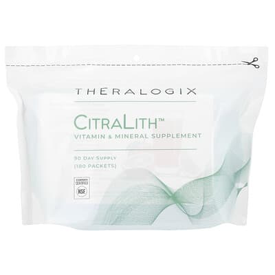 Пищевая добавка Citralith, 180 пакетиков, 2.45 g каждый