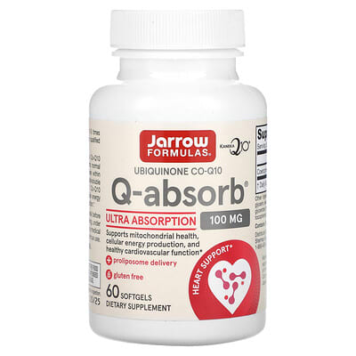 Q-Absorb, Ubiquinone CO-Q10, 100 mg, 60 мягких капсул