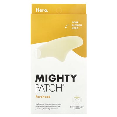 Hero Cosmetics Mighty Patch® Forehead 5 гидроколлоидных патчей