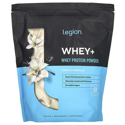 Сыворотка Whey+, Whey Protein Powder, French Vanilla, 1.8 lbs (816 g)