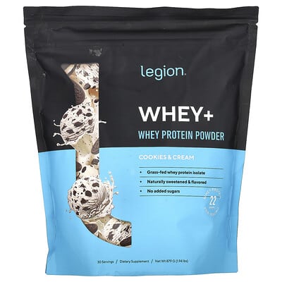 Протеиновый порошок Whey+ Cookies & Cream, 1.94 lbs (879 g)