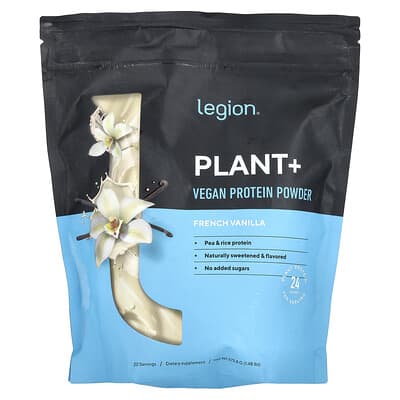 Растительный протеиновый порошок Plant+, ваниль, 1.48 lbs (672.8 g)