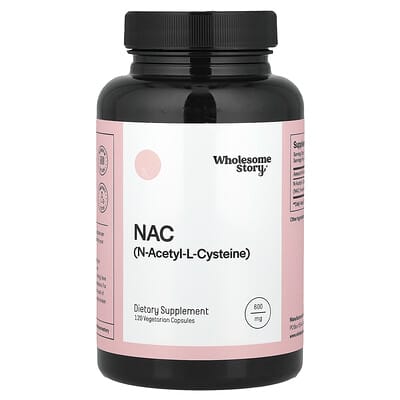 NAC, 120 вегетарианских капсул (600 mg per Capsule)