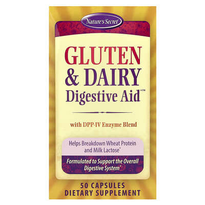 Средство для пищеварения Gluten & Dairy Digestive Aid™, 50 Capsules