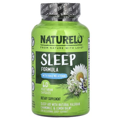 NATURELO Sleep Formula, 60 вегетарианских капсул