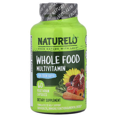 NATURELO мультивитамины для подростков, 60 вегетарианских капсул