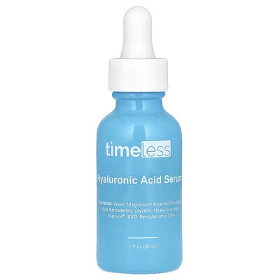 Сыворотка Timeless Skin Care Hyaluronic Acid + Vitamin C, 1 fl oz (30 ml)