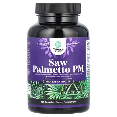 Nature's Craft Saw Palmetto PM, 100 капсул