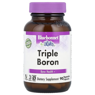 Triple Boron, 90 растительных капсул (3 мг на капсулу)