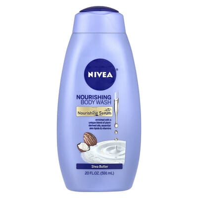 Очищающее средство для тела Nivea Nourishing Body Wash, Shea Butter, 20 fl oz (591 ml)