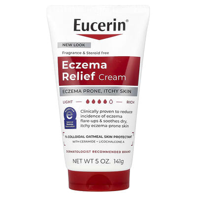 Eczema Relief Cream, Fragrance Free , 5 oz (141 g)