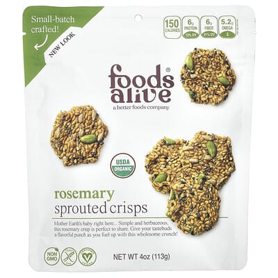 Sprouted Crisps, Rosemary, 4 oz (113 g)