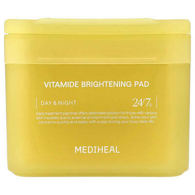 MEDIHEAL Vitamide осветляющие диски, день и ночь, 100 шт, 6.08 fl oz (180 ml)