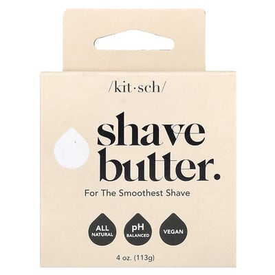 Масло для бритья Kitsch Shave Butter Bar, белый чай и масло ши, 4 oz (113 g)
