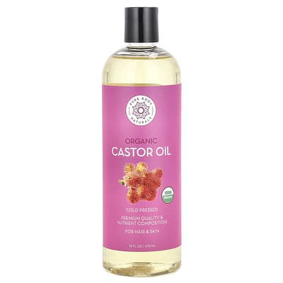 Натуральное касторовое масло Pure Body Naturals, 473 ml