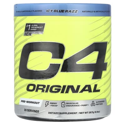 C4® Original предтренировочный комплекс, Icy Blue Razz, 9.4 oz (267 g)