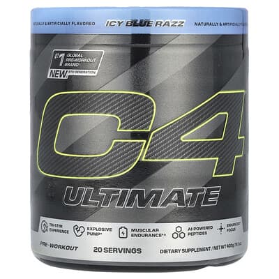 C4® Ultimate, Pre-Workout, Icy Blue Razz, 14.1 oz (400 g)