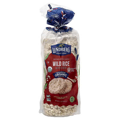 Цельнозерновые рисовые хлебцы Organic Brown Rice Cakes, Wild Rice, 7.1 oz (202 g)