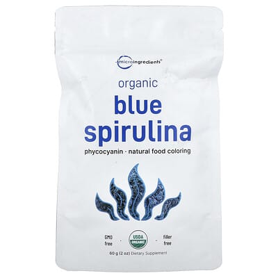 Органическая голубая спирулина, 2 oz (60 g)