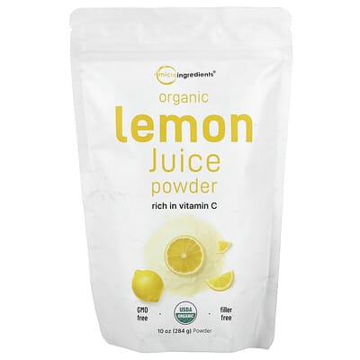 Порошок органического лимонного сока, 10 oz (284 g)