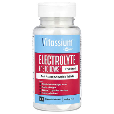 Electrolyte FastChews®, Fruit Punch , 60 Chewable Tablets