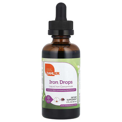 Препарат железа Zahler Iron Drops, Mixed Berry, 2 fl oz (59 ml)