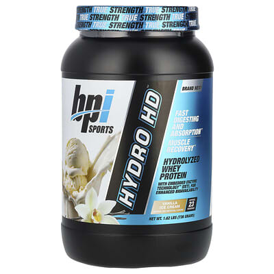 Hydro HD™, Hydrolyzed Whey Protein, Vanilla Ice Cream, 1.62 lbs (736 g)