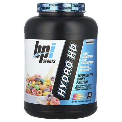 Сыворотка BPI Sports Hydro HD™, Hydrolyzed Whey Protein, Fruity Loopers, 4.8 lbs (2,176 g)