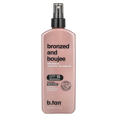 Bronzed and Boujee, Bronzing Spray Lotion, SPF 15, 8.45 fl oz (250 ml)
