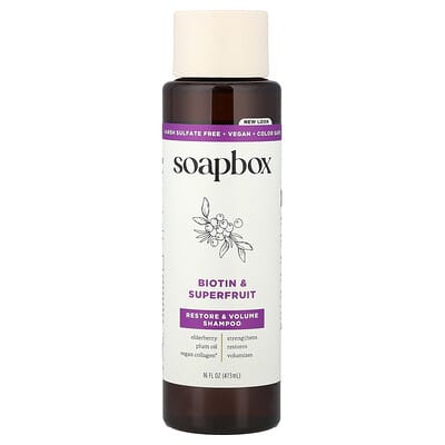 Шампунь для восстановления объема Soapbox Biotin & Superfruit