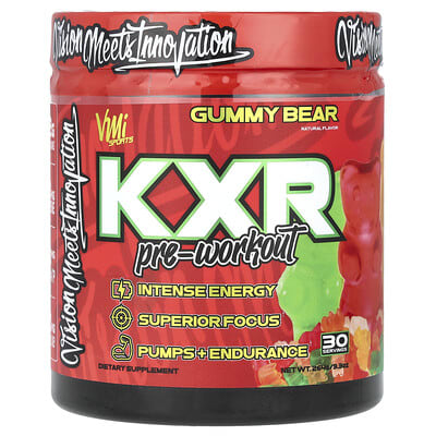 KXR Pre-Workout, Gummy Bear, 9.3 oz (264 g)