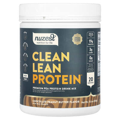 Протеин Clean Lean Protein, шоколад с арахисовой пастой, 17.6 oz (500 g)