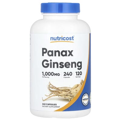 Panax Ginseng, 240 Capsules (500 mg per Capsule)