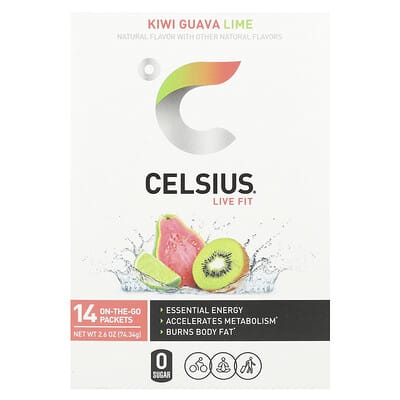 Live Fit, Kiwi Guava Lime, 14 пакетиков, 0.19 oz (5.31 g) каждый