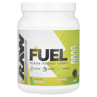 Энергетический напиток Raw Nutrition Fuel, Lemon Lime, 57.28 oz (1,620 g)