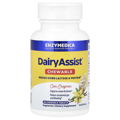 DairyAssist® жевательные таблетки, Vanilla, 60 шт.